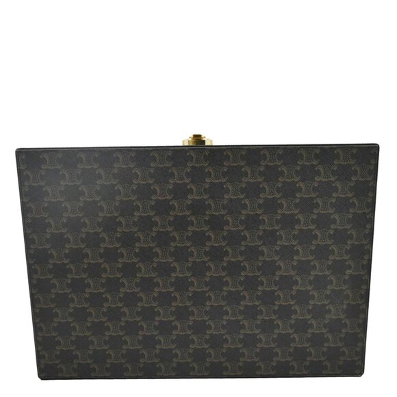 Celine Triomphe Canvas Stationery Case Brown - Picture 3 of 13